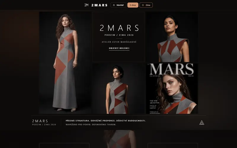 Náhled webu 2MARS Brand